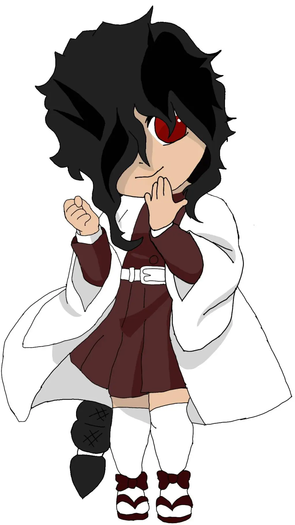 ai character: Sanemi freaky  background