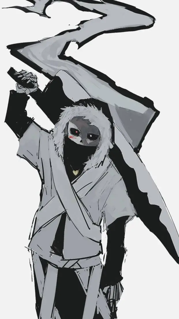 ai character: Cross sans  background