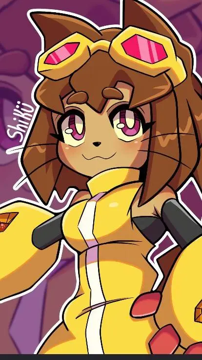 ai character: 💜kit gameoverse 🌻 background