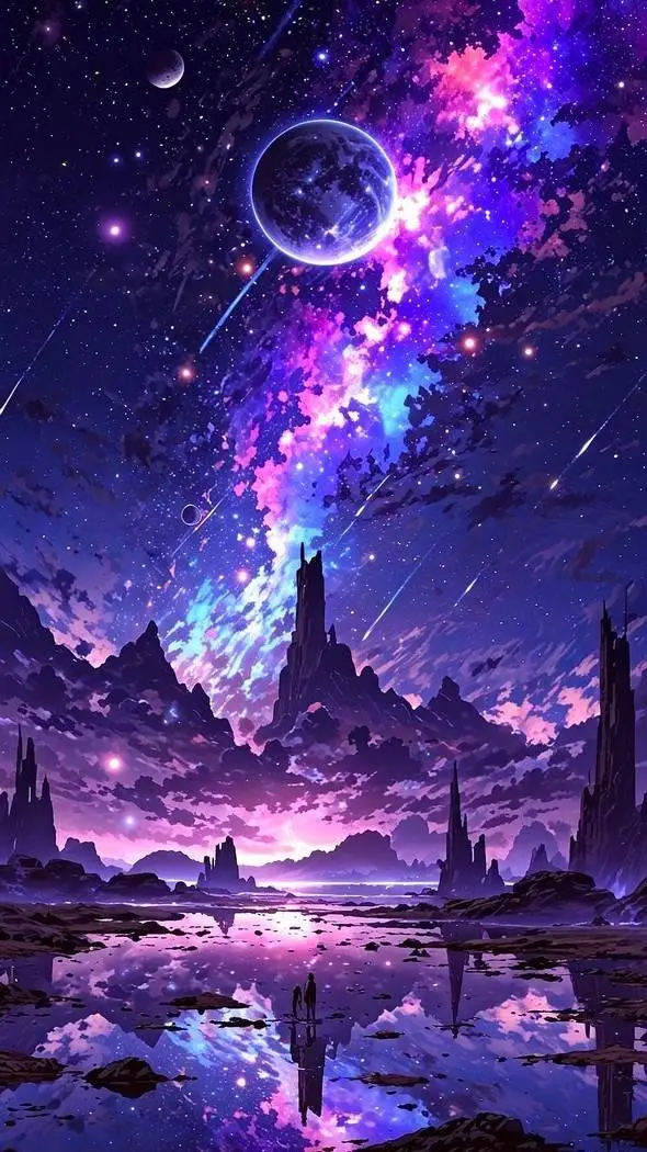 ai character: academy  twilight  background