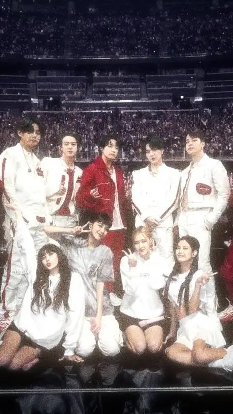 ai character: Bts and blackpink  background