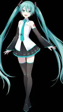ai character: hatsune miku background