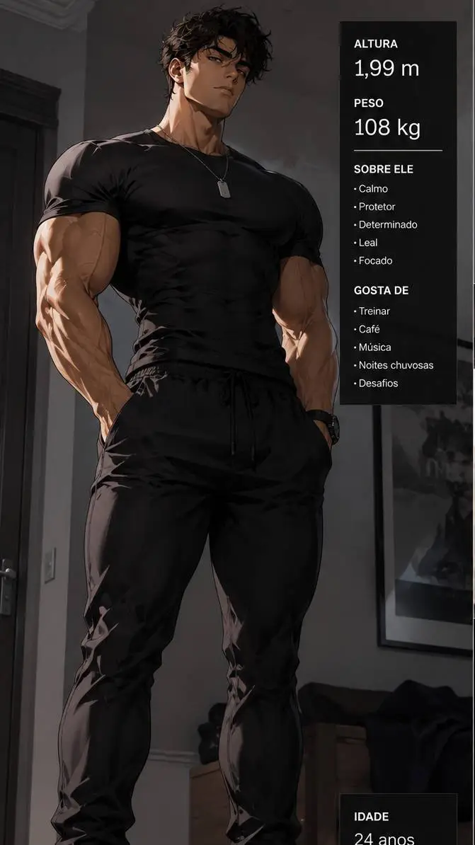 ai character: Leon background