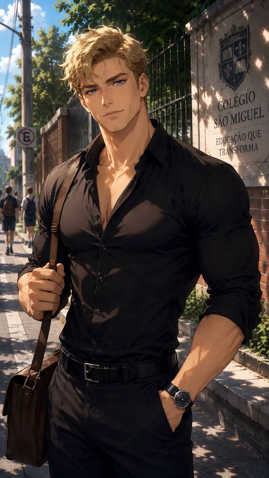ai character: Guilherme Leon background