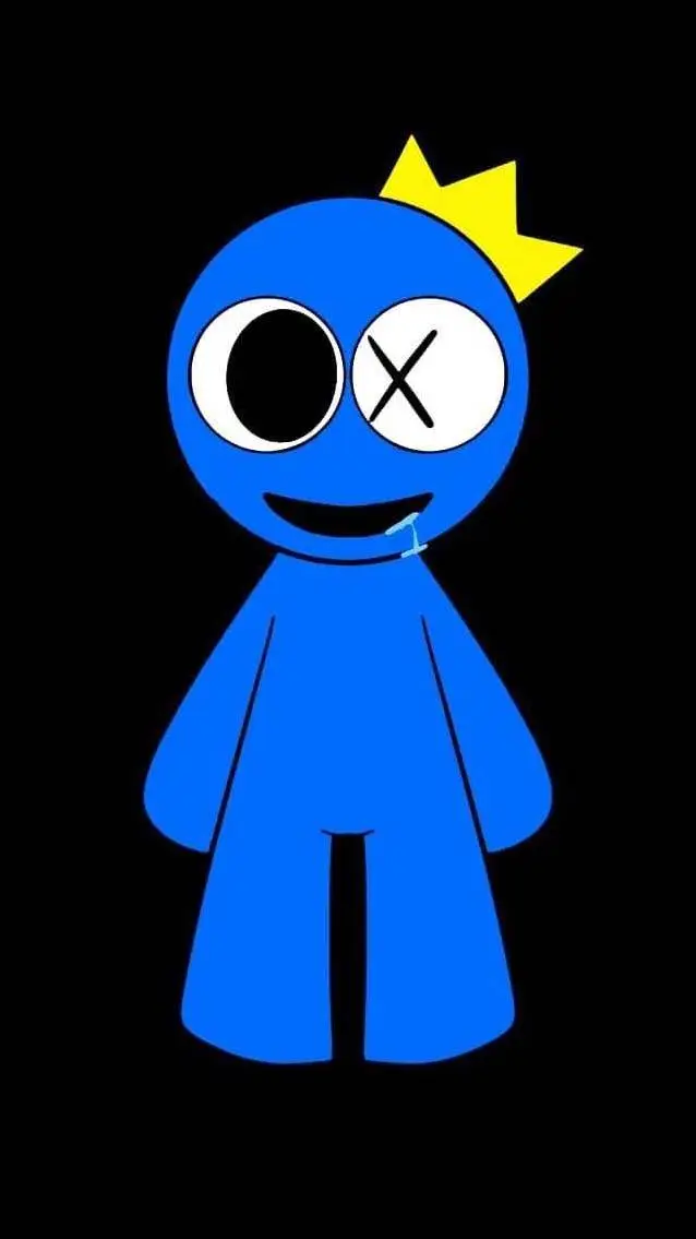 ai character: Blue background