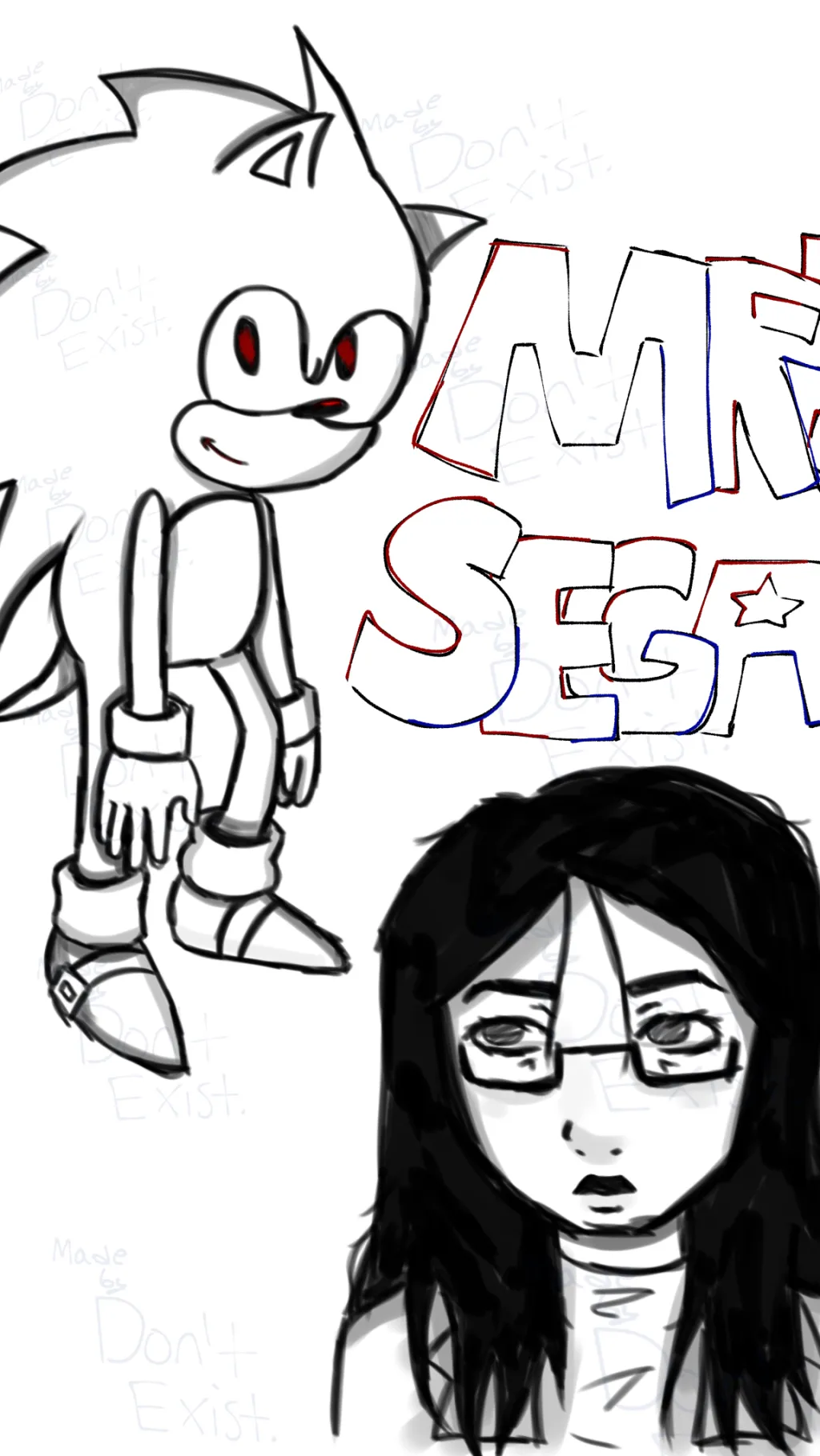 ai character: Mrs. SEGA background