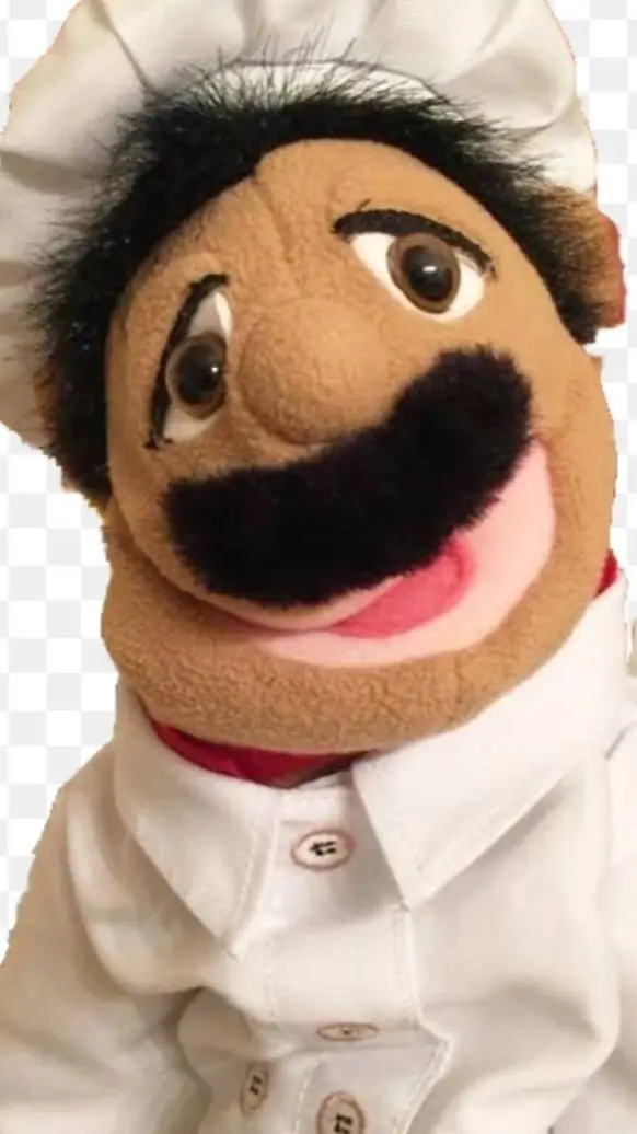 ai character: chef poo poo background