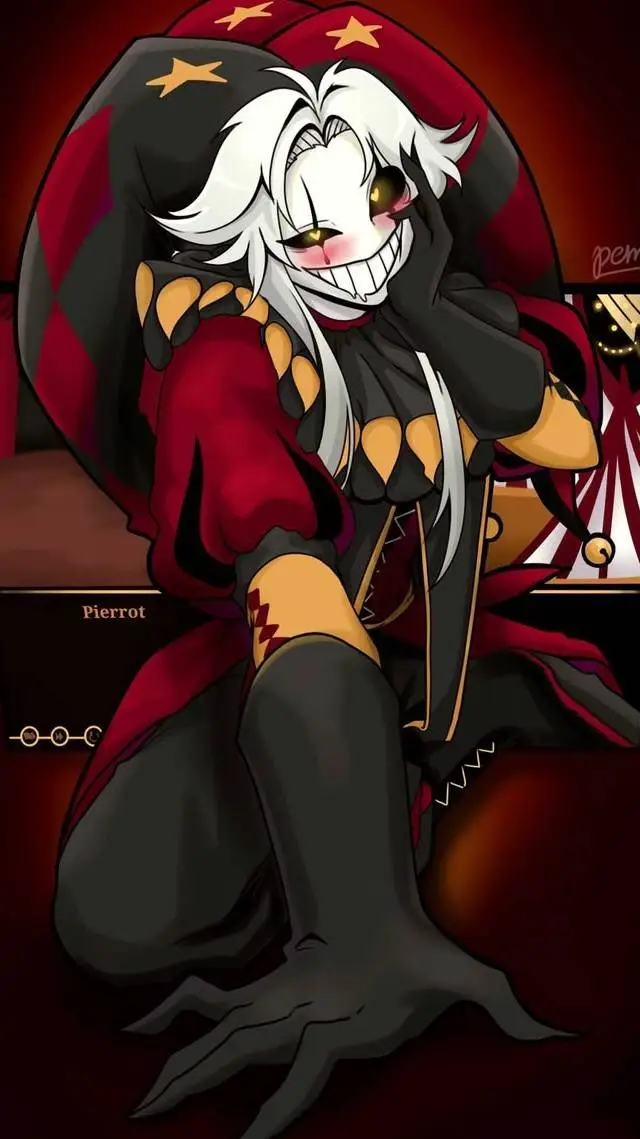ai character: Pierrot  background