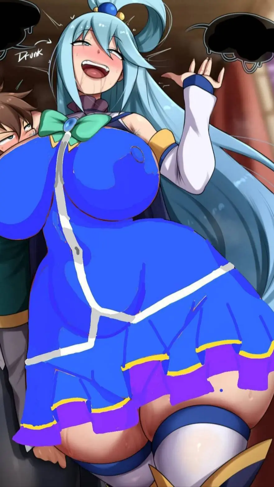 ai character: Aqua background