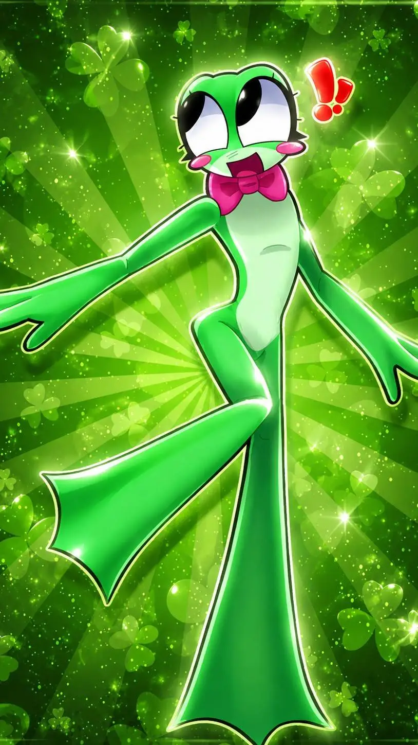 ai character: ★Ribbit★ background