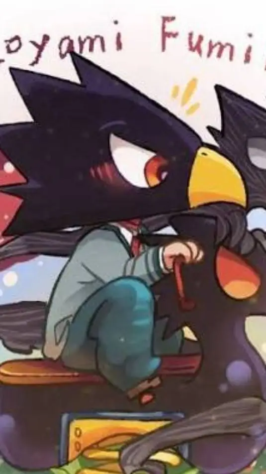 ai character: tokoyami  background