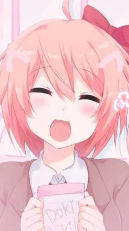 ai character: SAYORI!!!  background