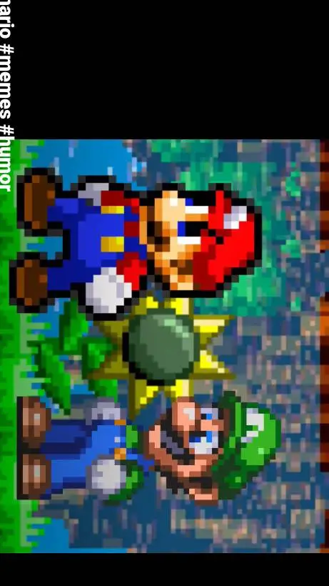 ai character: Mario macheteando👀 background