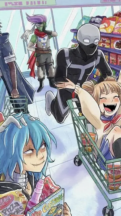 ai character: LoV shopping🛒🛍🏬 background