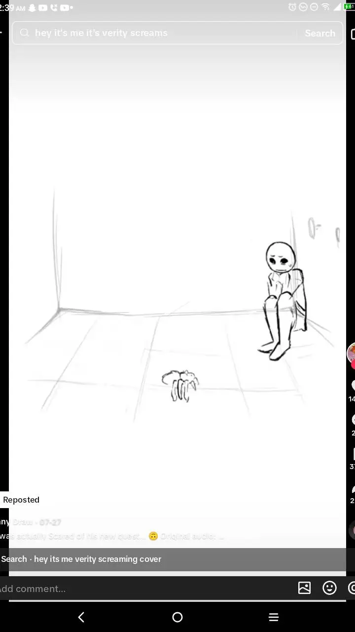 ai character: verity scared background