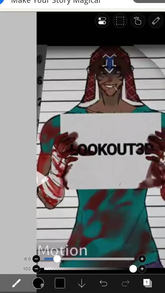 ai character: Lookout craziness background