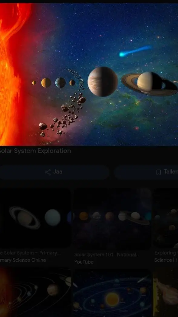 ai character: Mean Solar System background
