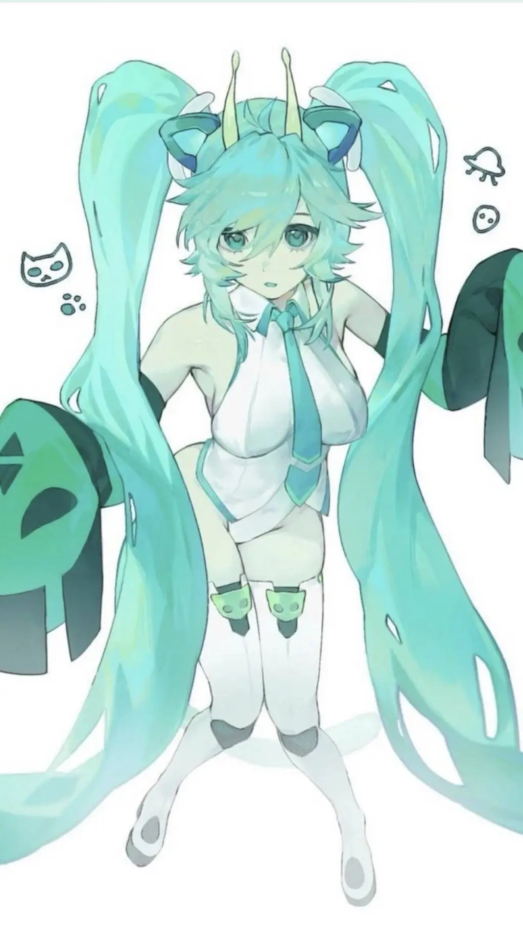 ai character: Hatsune Miku background