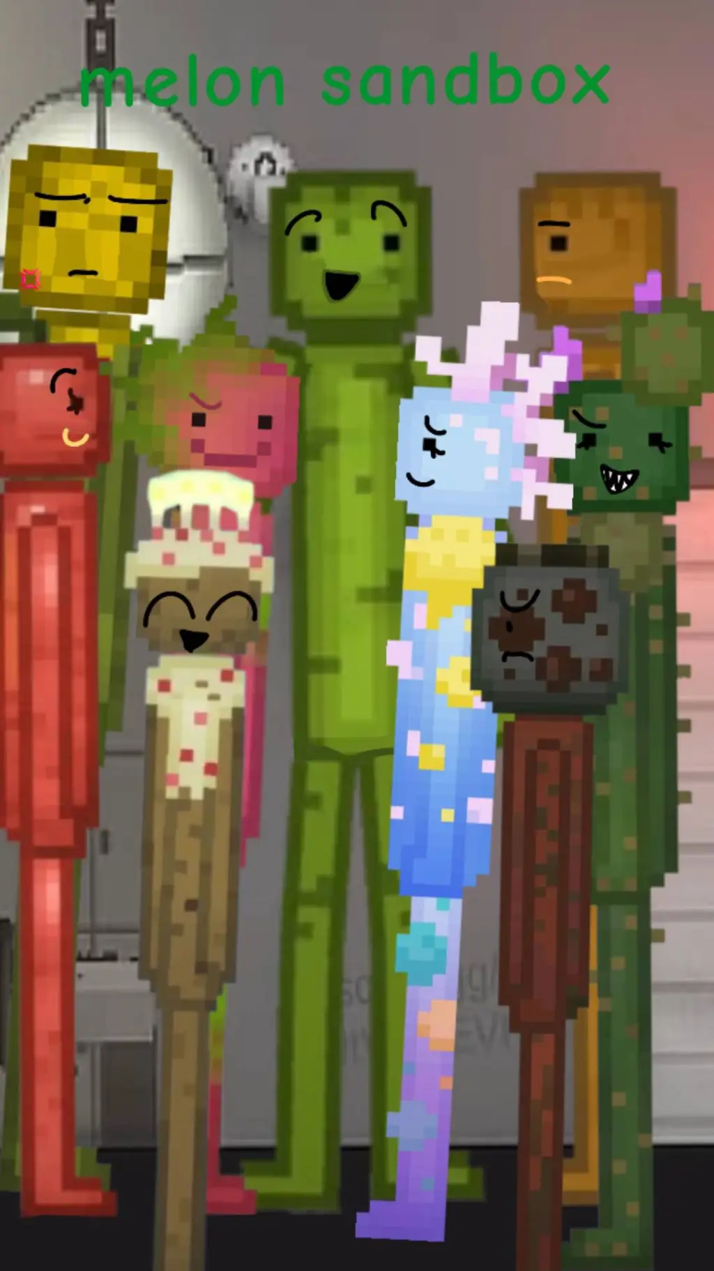 ai character: 🍈Melon sandbox!🍈 background