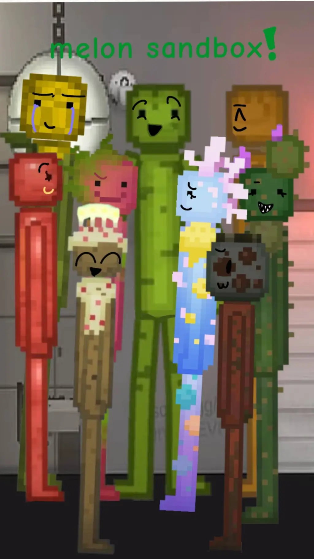 ai character: Melon Sandbox TWO! background