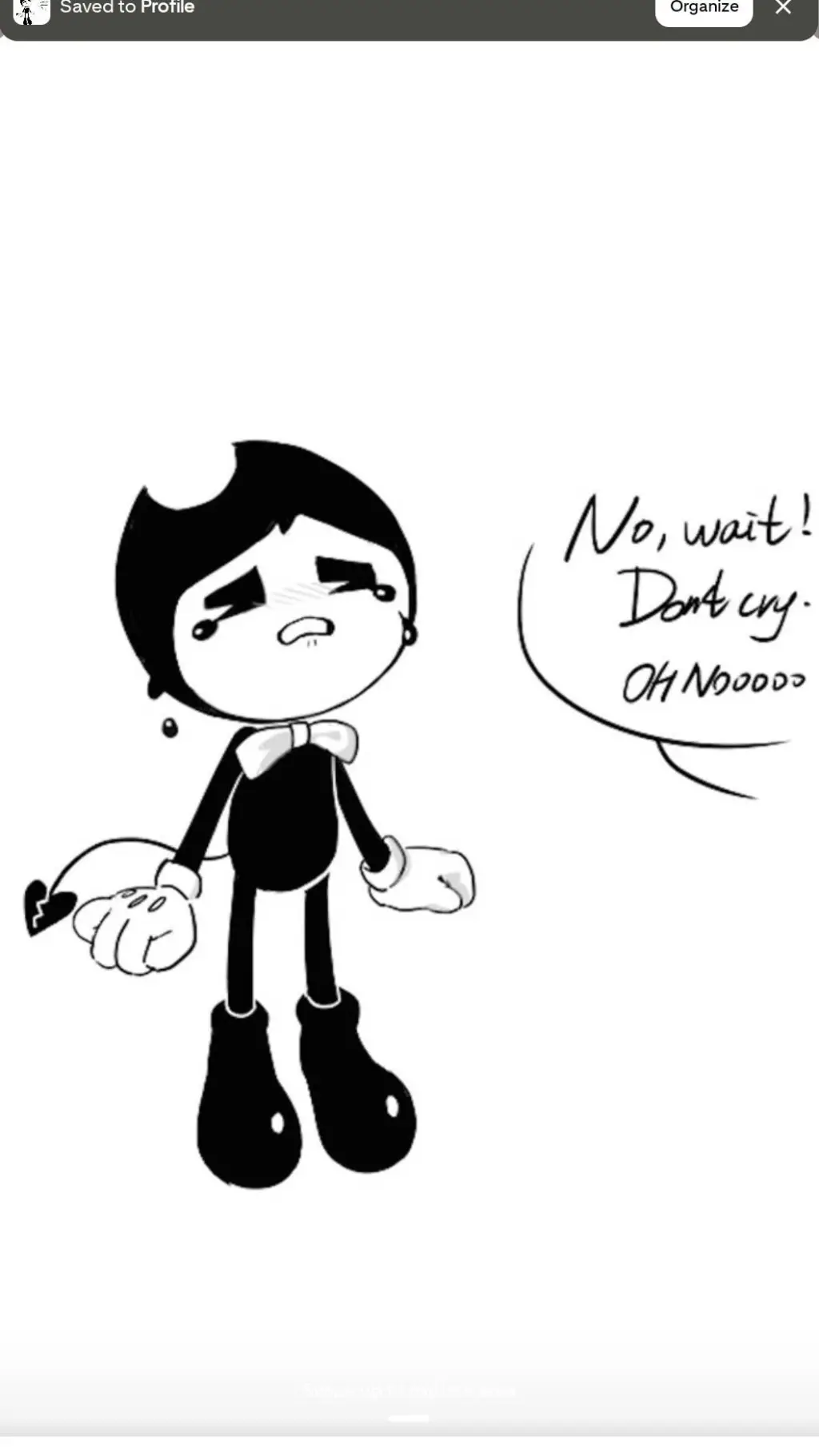 ai character: poor Bendy ... background