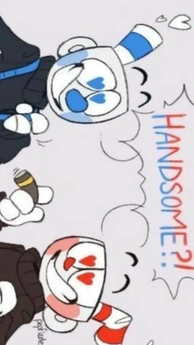 ai character: cuphead and mugman background