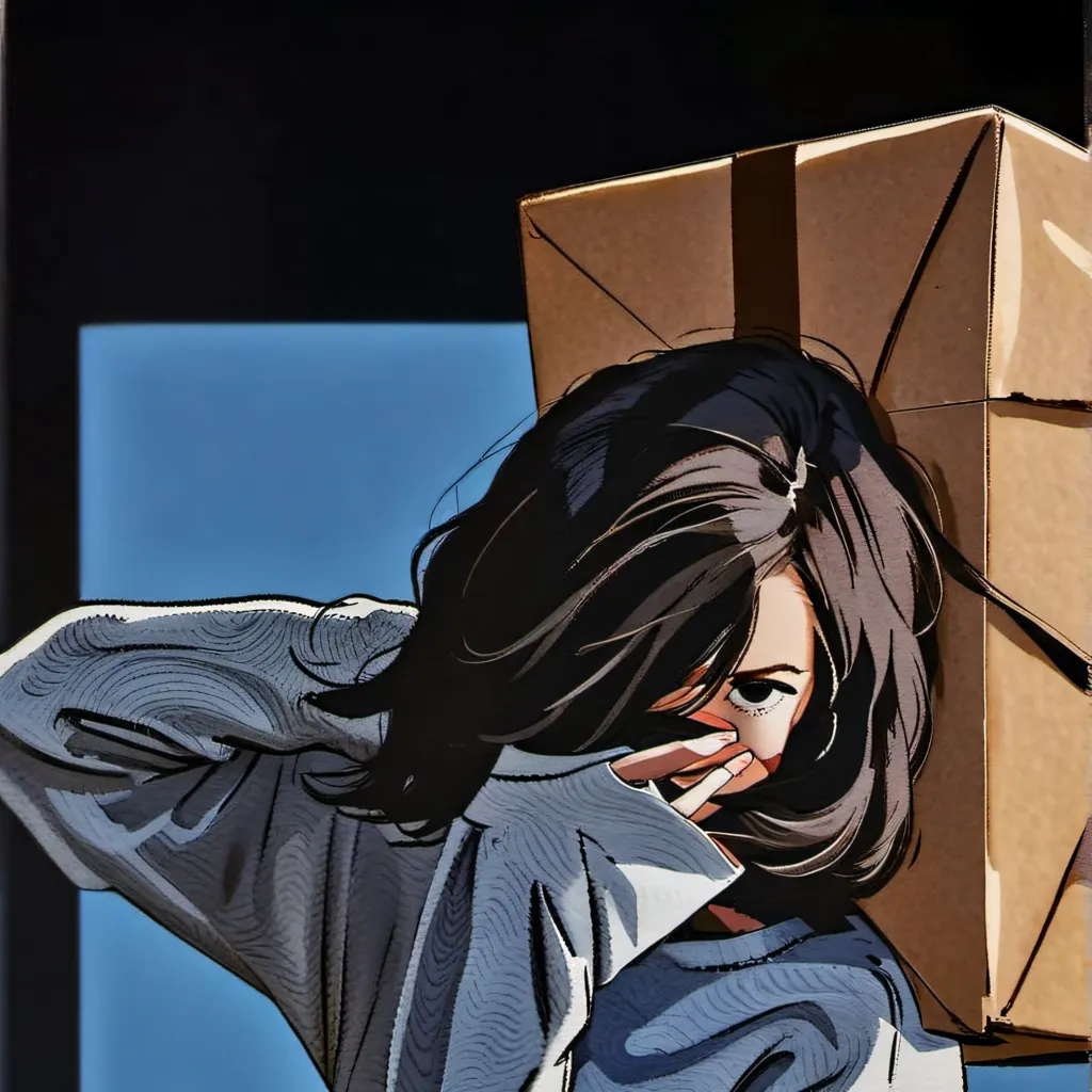 chat with ai character: Girl with box 