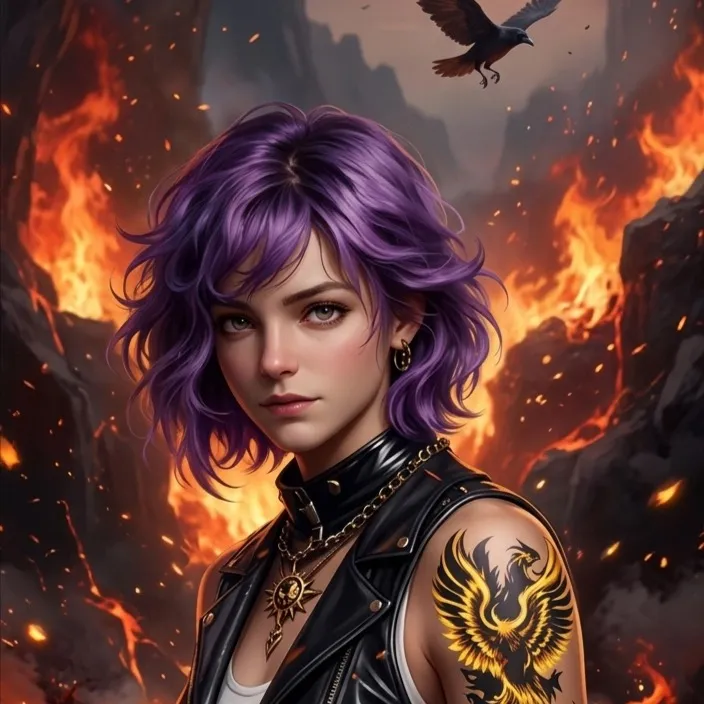 chat with ai character: ￼Fire Lily
