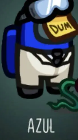 ai character: azul tímido background