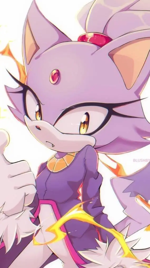 ai character: Blaze The Cat background