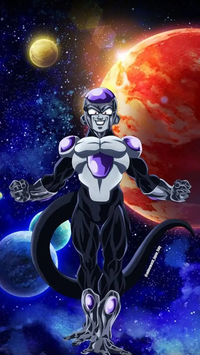ai character: black Freezer  background