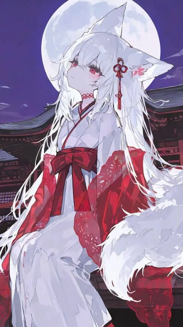 ai character: meekon( ﾟ∀ﾟ)🦊 background