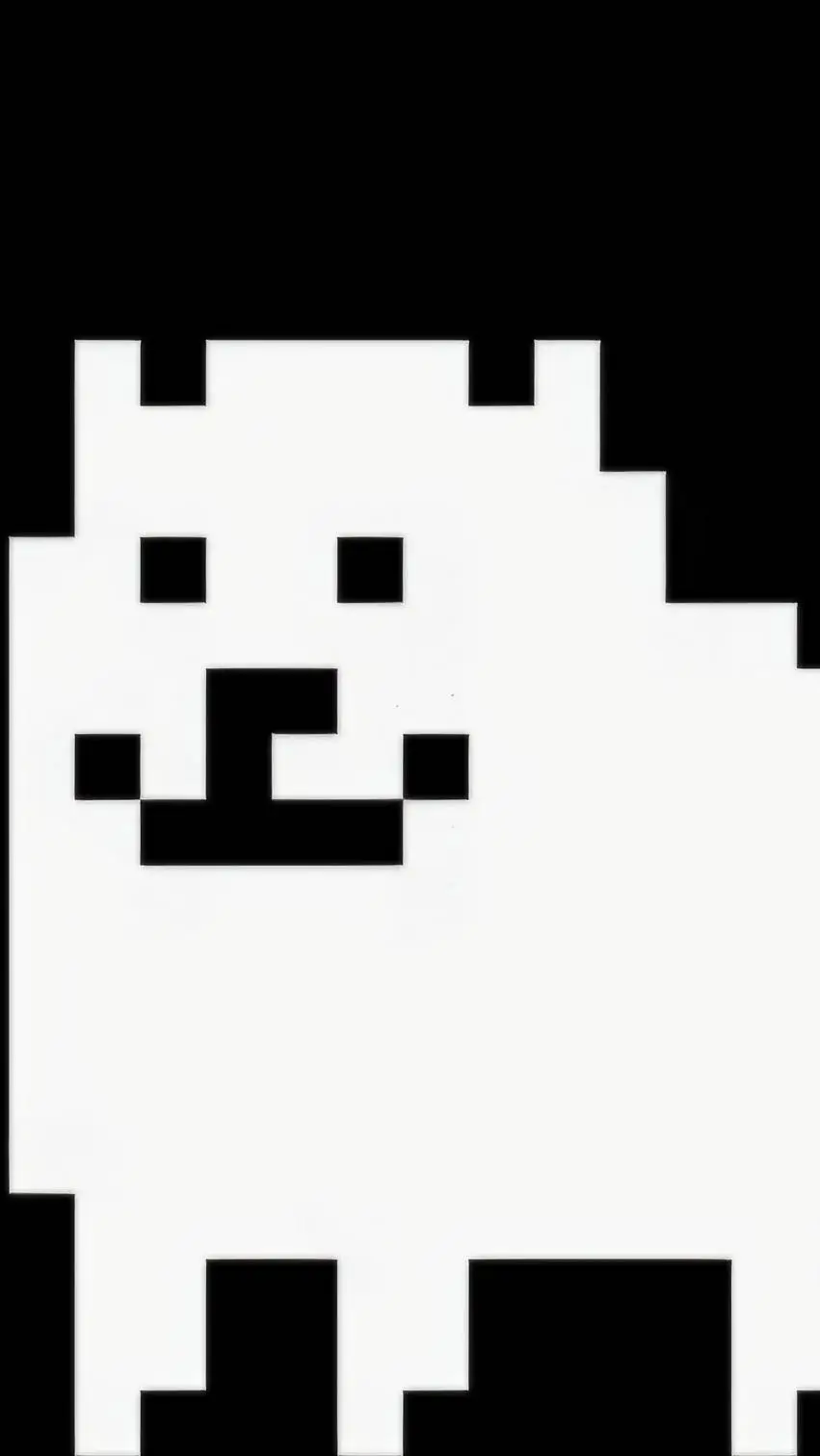 ai character: Toby fox dog background