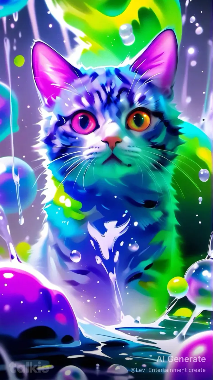 ai character: Slime Cat 3 background