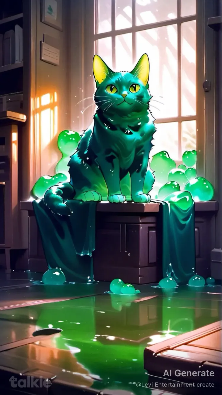 ai character: Slime Cat 4 background