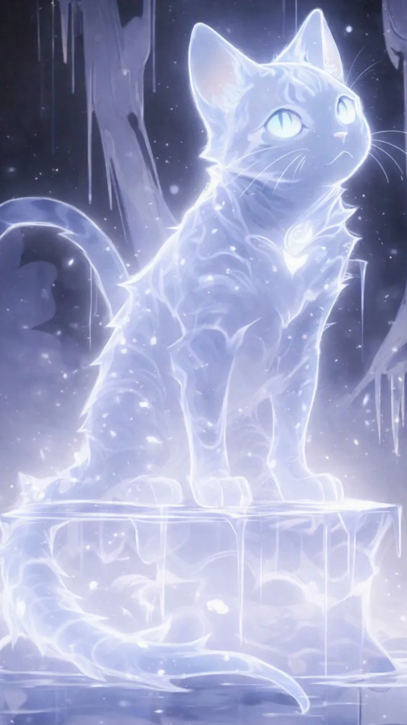ai character: Slime Cat GHOST background