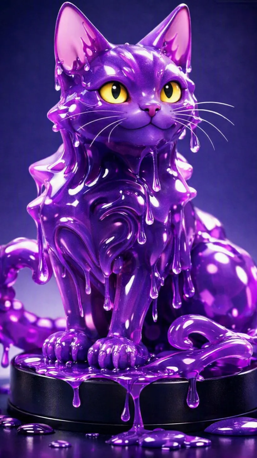 ai character: Slime Cat 7 background