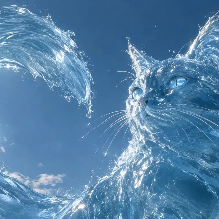 chat with ai character: Liquid Cat