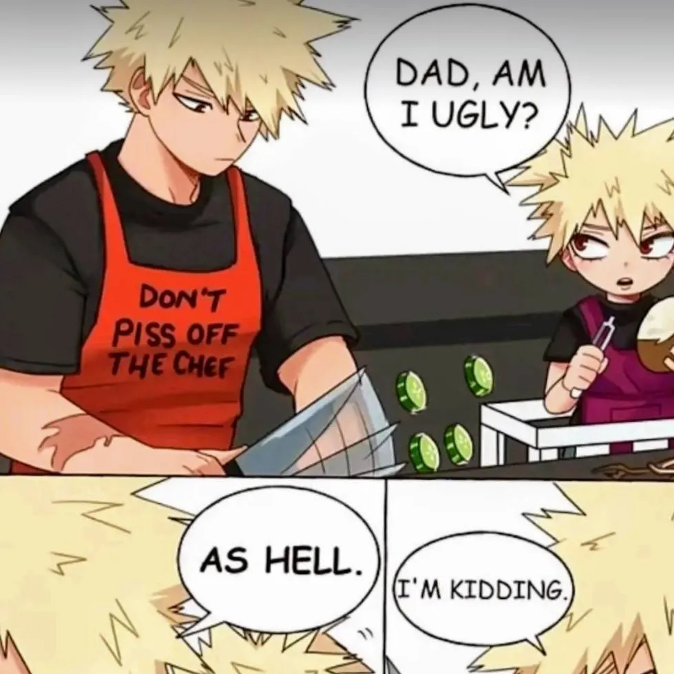 chat with ai character: Bakugo's kid?