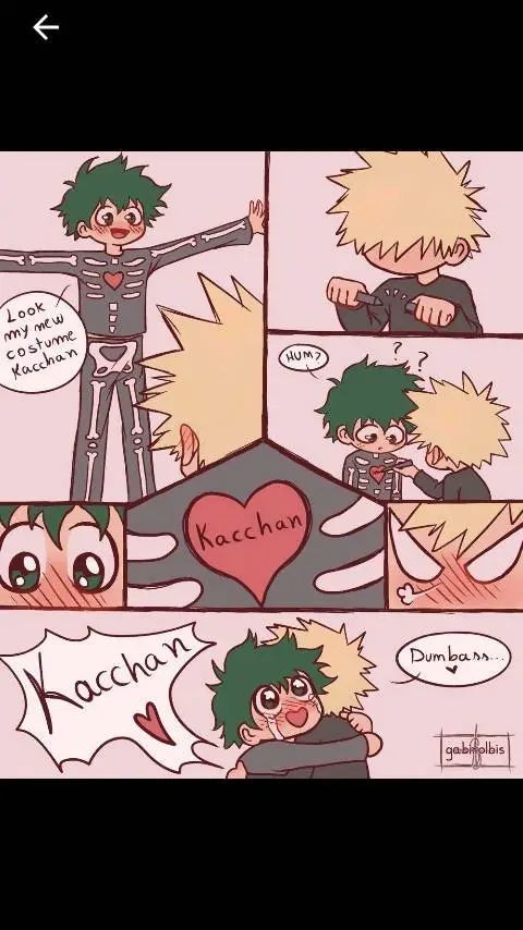 ai character: Deku and Bakugo  background