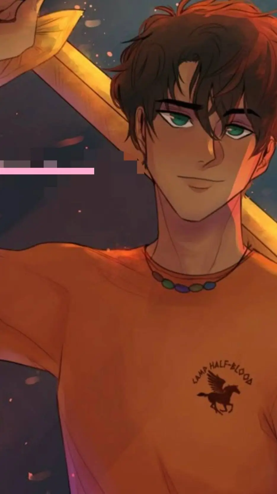 ai character: 🔱 Percy Jackson🔱 background