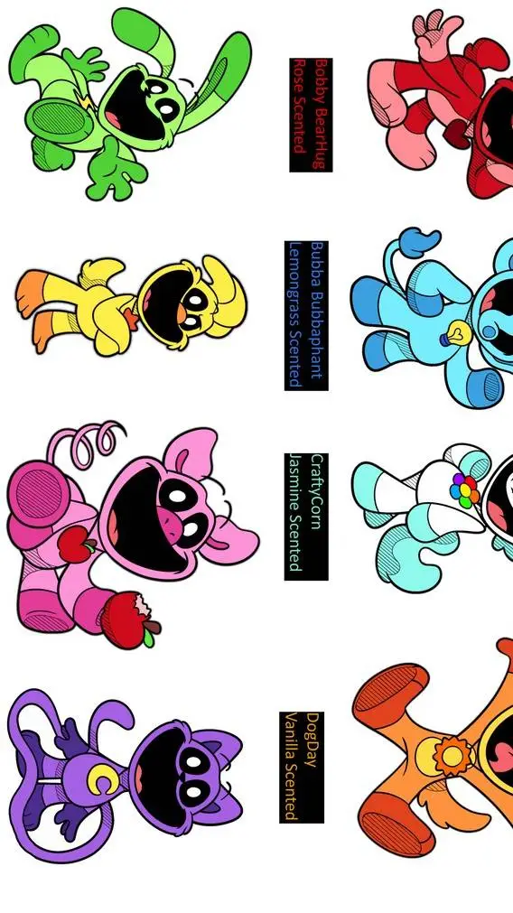 ai character: smiley creepers background