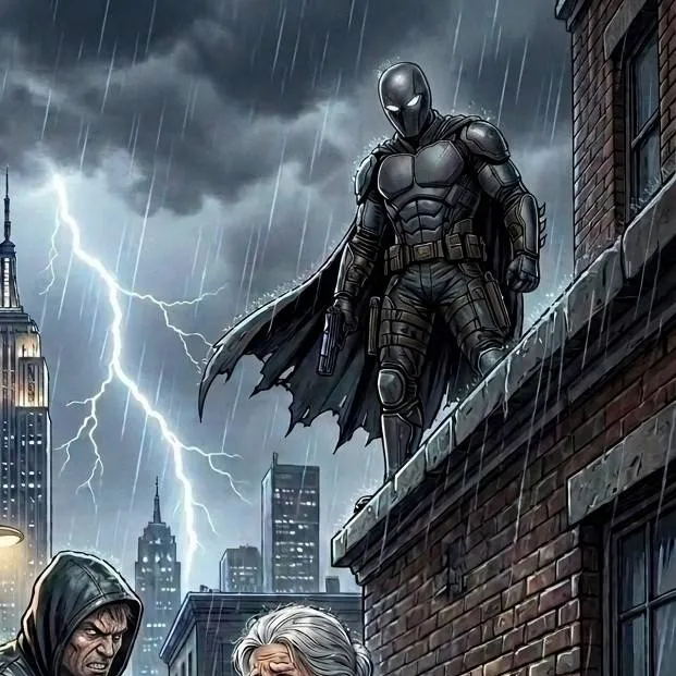 chat with ai character: the dark vigilante