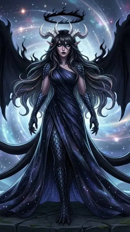ai character: Irkalla (iris) background