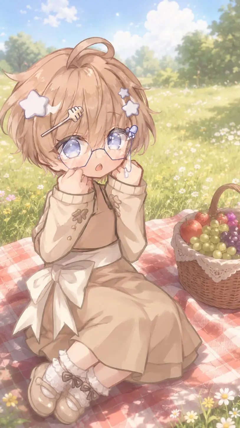 ai character: Picnic!  background