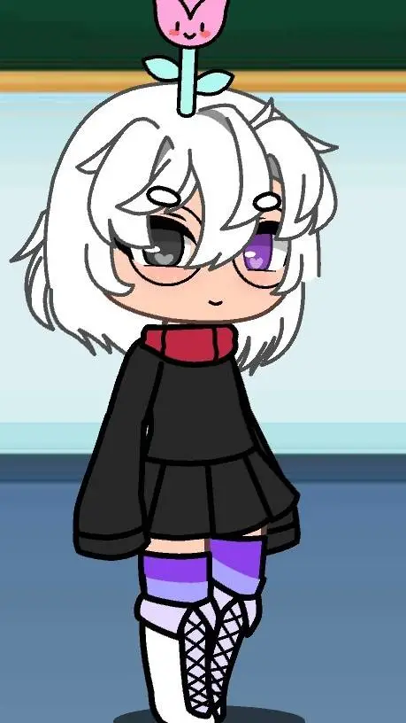ai character: cloudy background