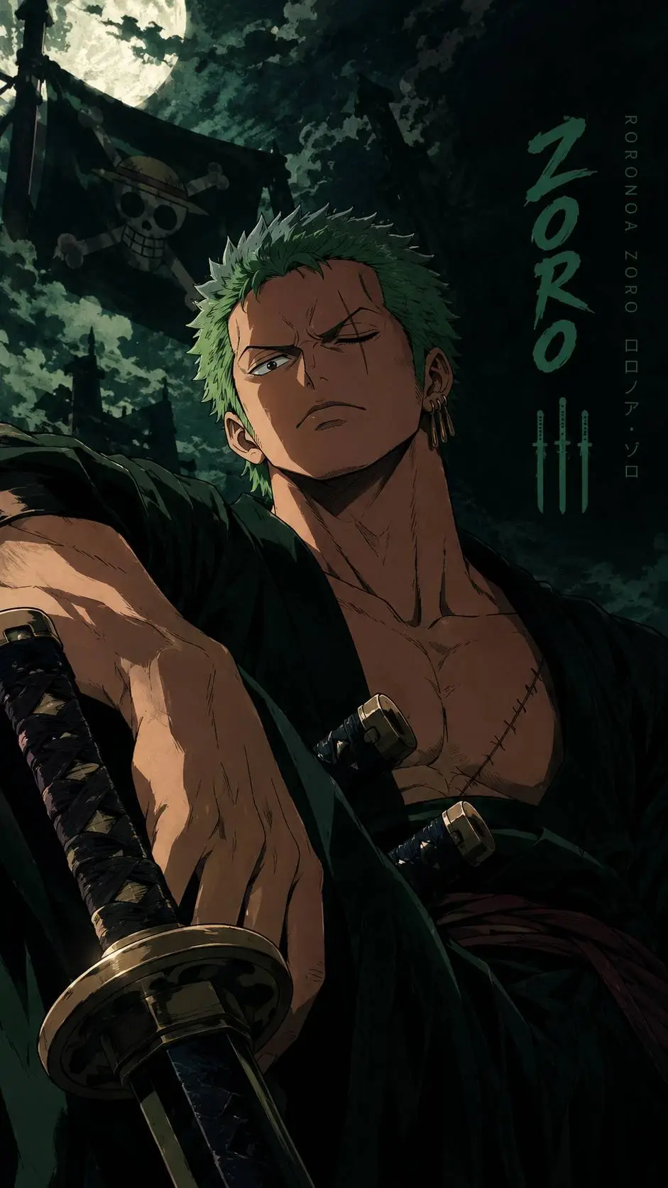 ai character: Zoro background
