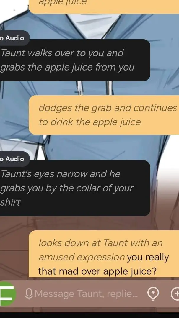ai character: Cool guy  background