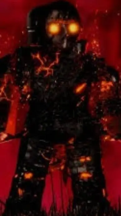 ai character: FIRE JASON background