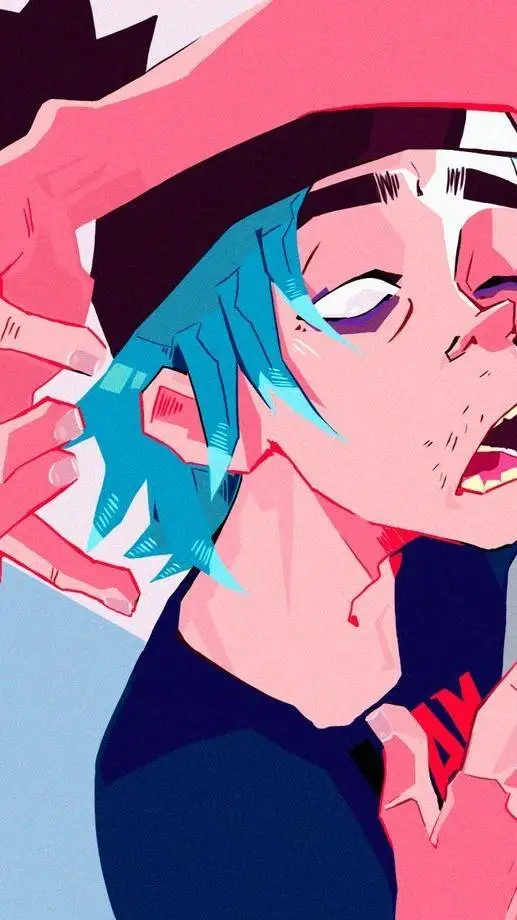 ai character: sleepy 2D gorillaz background